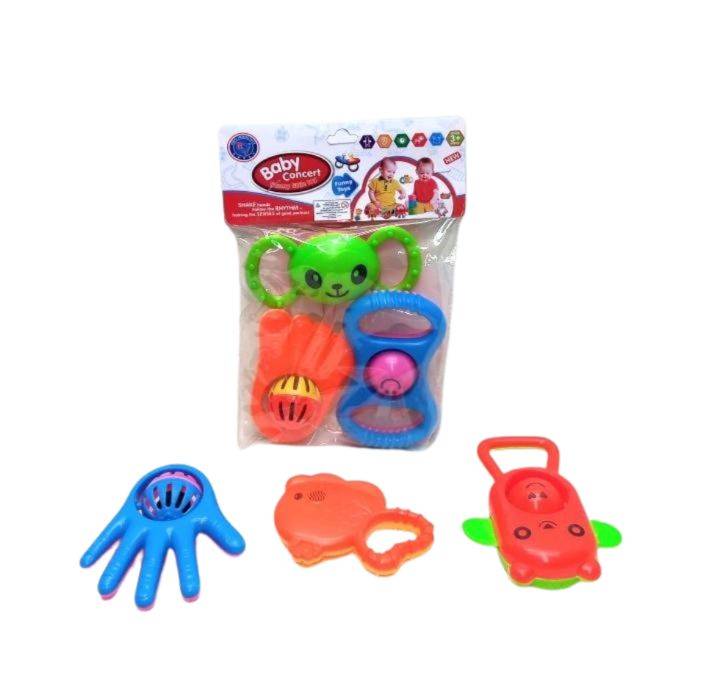 Different Shapes Baby Rattles Pack of 3