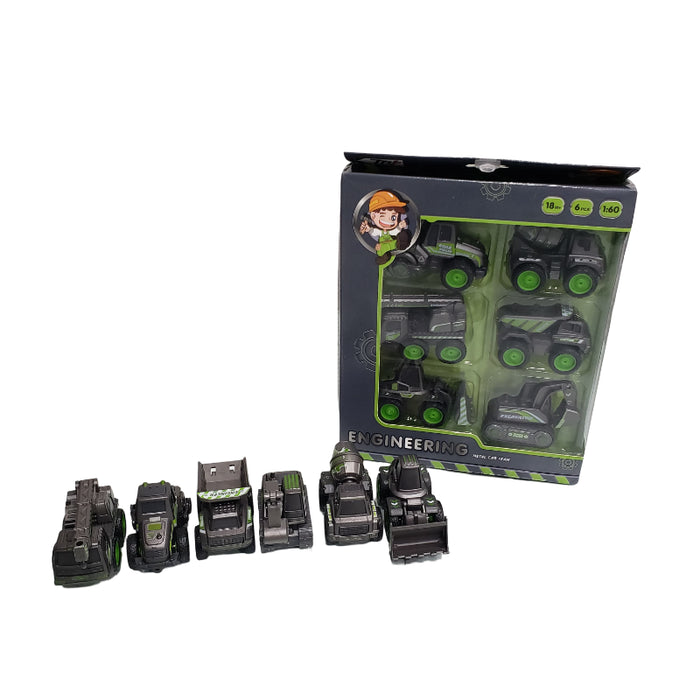 Engineering Truck Set Pack of 6