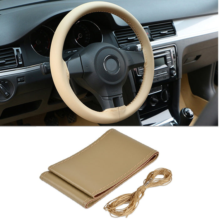 Car Steering Wheel Cover With Needles and Thread Auto