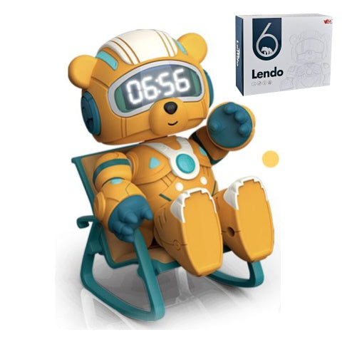 Lendo Clock Bear Alarming Robot