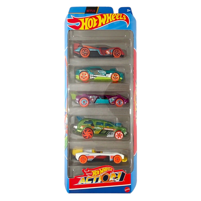 Hot Wheels Diecast Car Pack of 5 Action HTV45