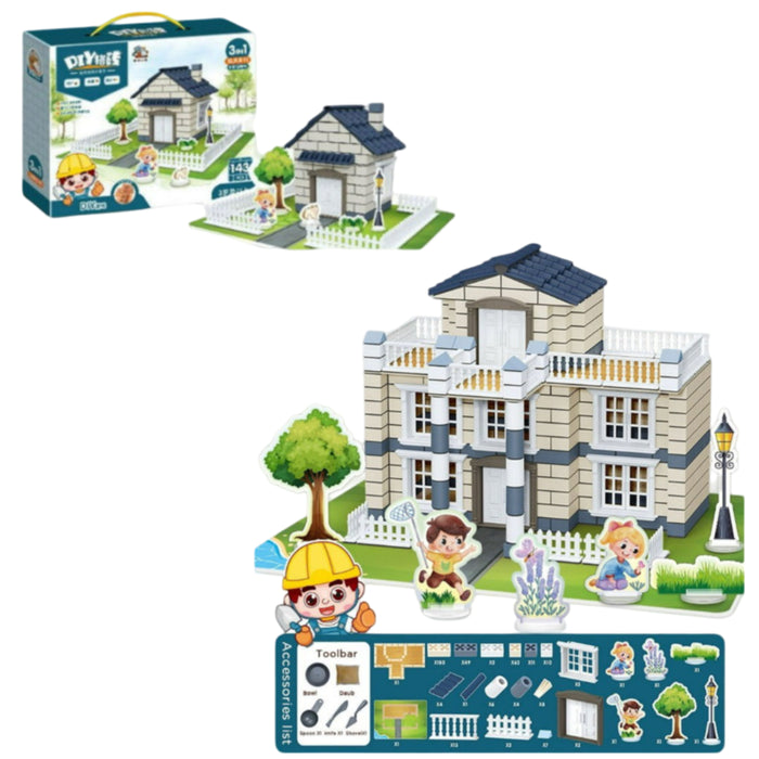 3 in 1 Viila Building Block House