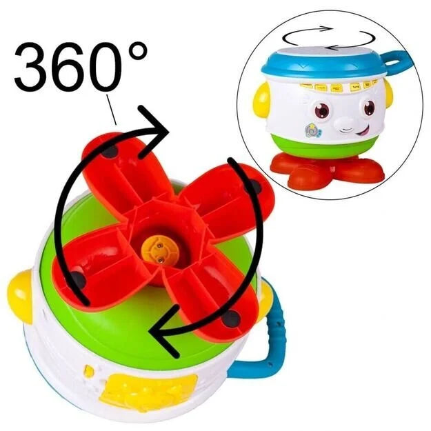 Cute Hand Held Drum with Light & Sound