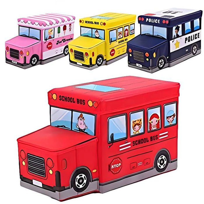 Toy Storage Box in Bus Shape