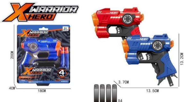 Xwarrior Hero Gun with soft Bulltes