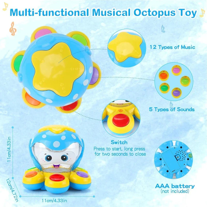 Cute Octopus Drum with Sound