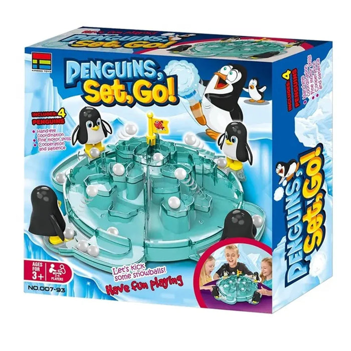 Penguin Kicking Ice-Ball Game