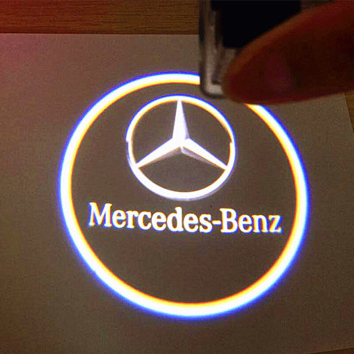 Pack of 2 Car Door Logo Projection Light Mercedes