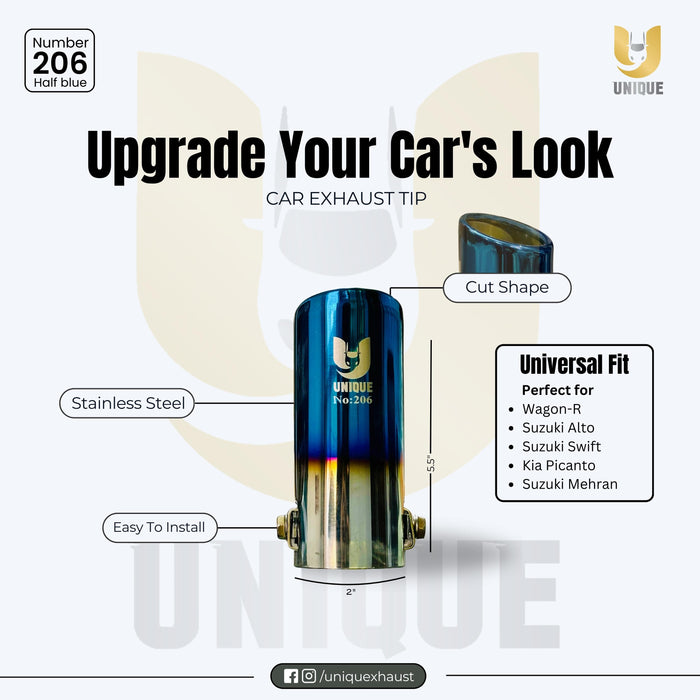 Silencer Pipe Exhaust Silencer Muffler Tip