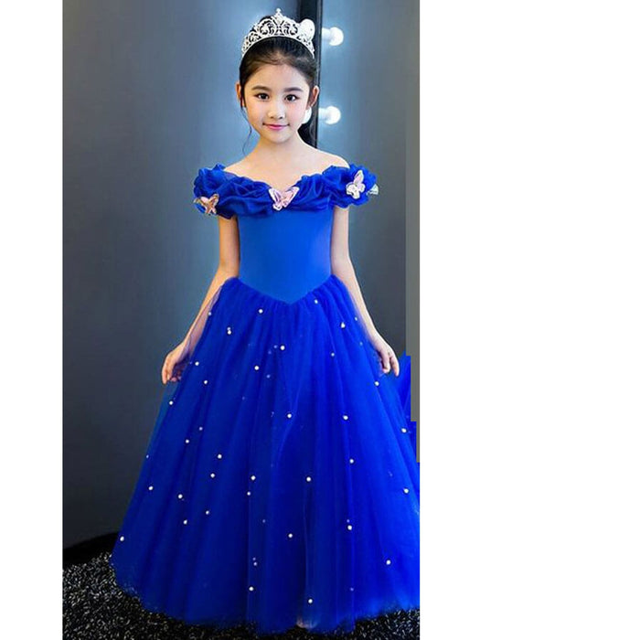 Party Dresses Royal Blue Gown For Girls Buy Royal Blue Skill Net Off Shoulder Kids Gown Online In Pakistan Party Dresses Royal Blue Gown For Girls Buy Royal Blue Skill Net Off Shoulder Kids Gown Online In Pakistan