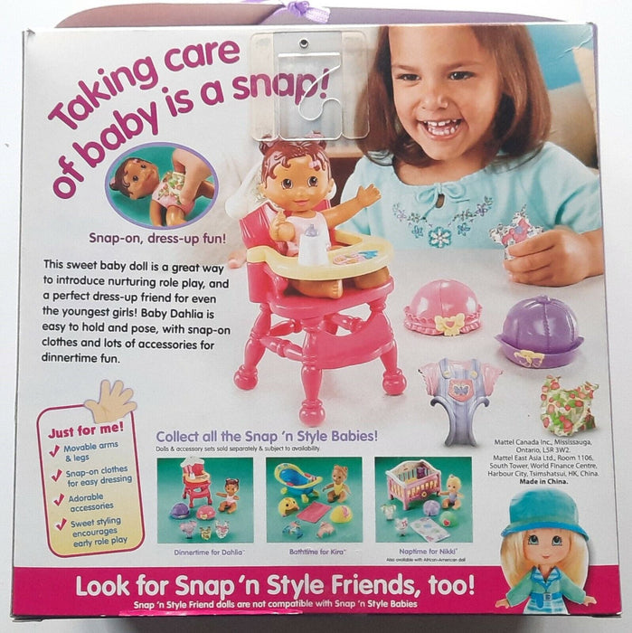 Fisher Price Snap N Style Dinner For Dhalia K6696