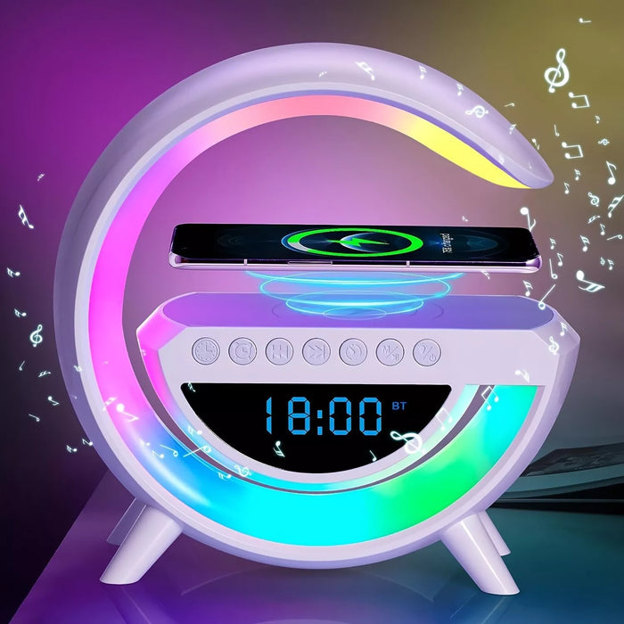 Multifunctional LED Wireless Charger & Speaker