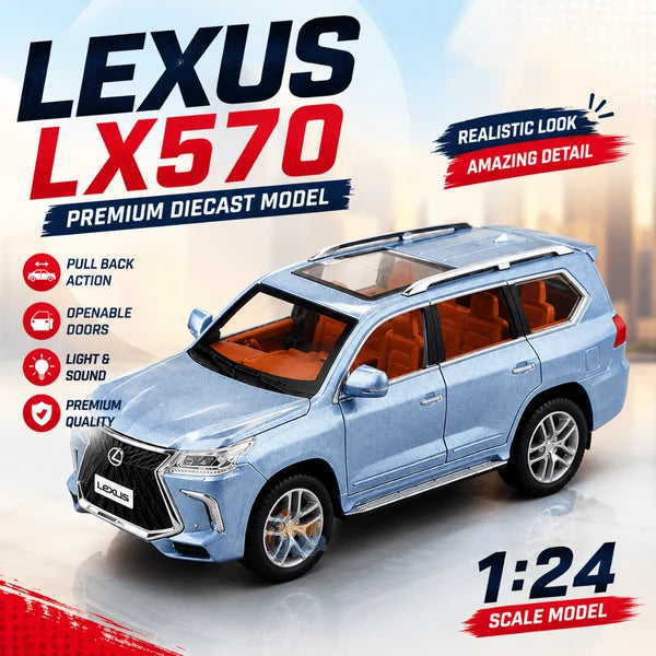 Diecast LX570 Lexus Car with Light & Sound