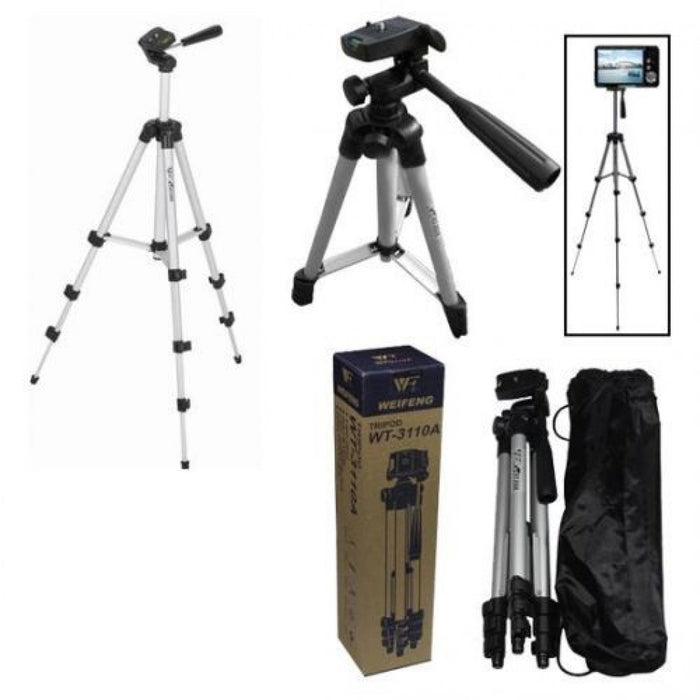 Tripod with 3 Way Head Aluminum Digital Camera