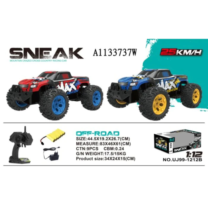 Rechargeable RC Sneak Mountain Crazed Car