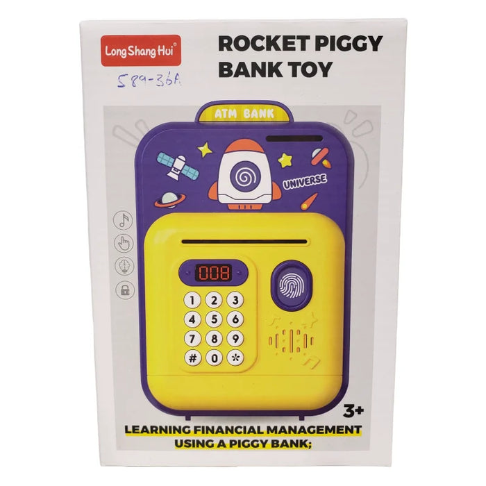 Rocket Theme Money Bank with Light & Sound
