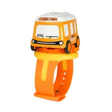 Metal Body Watch Bus Toy Hand Sensor Light & Sound Free Wheel