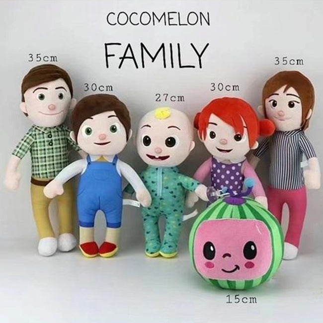 Soft Stuff Cocomelon Cartoon Family Pack