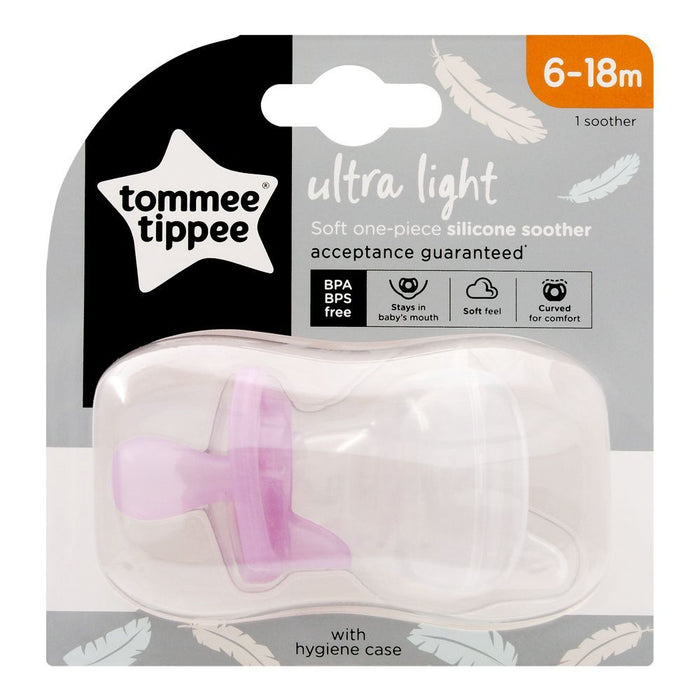 Tommee Tippee Ultra Light Silicone Soother 6-18M - 433451