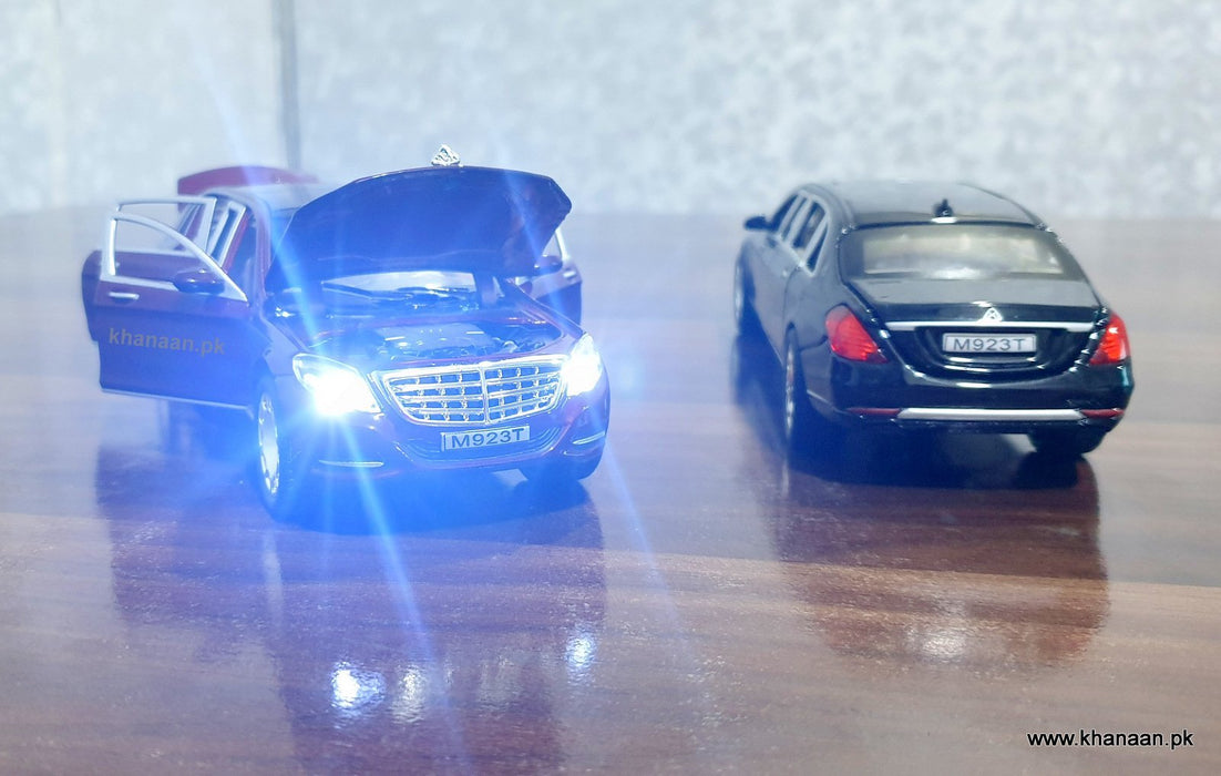Mercedes Maybach Diecast With Lights and Sound 1:24 Scale Assorted Colors