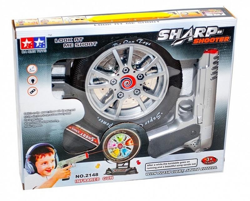 Sharp Shooter Infrared Gun With Target Toy
