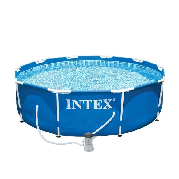 Best Metal Frame 28202 Swimming Pool By Intex [Filter Pump Included]