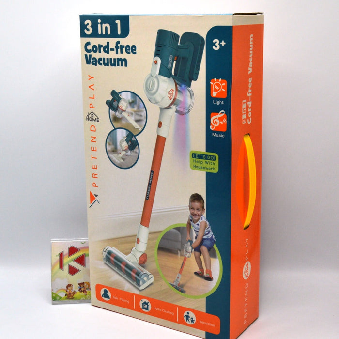 3 in 1 Cord-Free Vacuum with Light and Sound