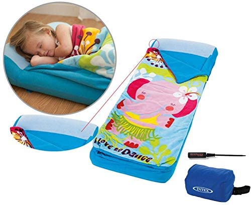 Intex Kids Travel Airbed With Carry Bag and Manual Air Pump