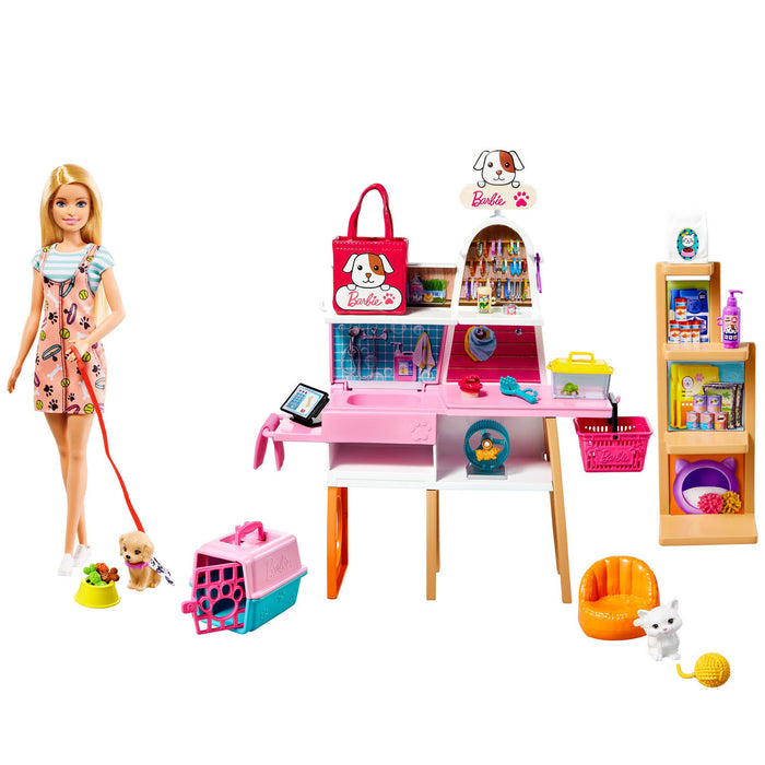 Barbie Doll and Pet Boutique Playset GRG90