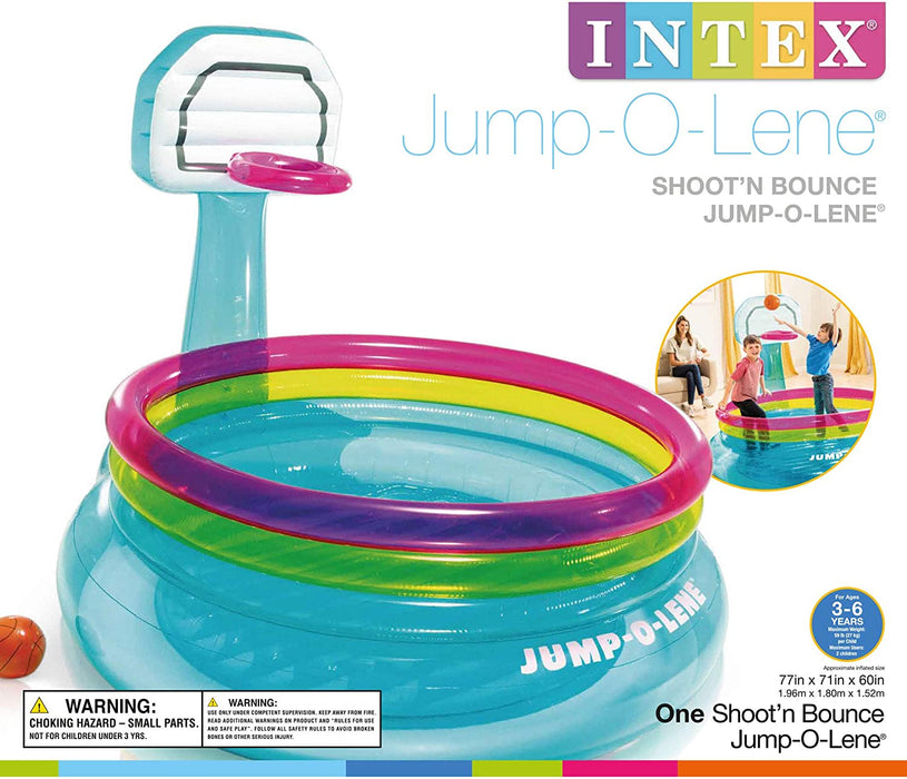INTEX Jump-o-Lene Ring Bouncer With Basket Ball Shooting Hoop 48265