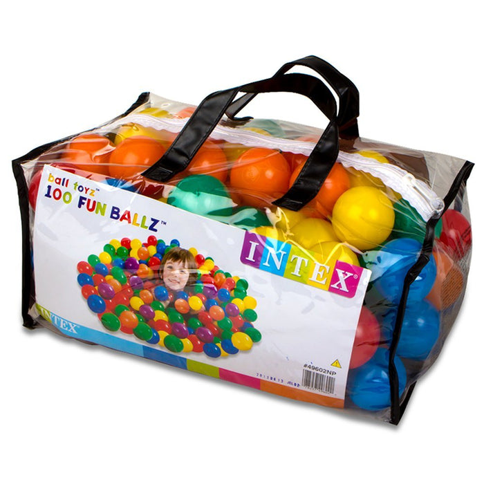 INTEX Ball Toyz Fun Ballz (2.2") 6.5CM X 100 Pcs Plastic Balls Bag