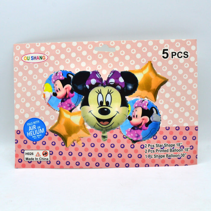 Mickey Mouse Theme Balloon Pack of 5