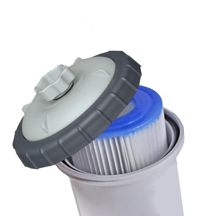 Intex 28604 530 GPH 220 - 240 V Cartridge Filter Pump - Grey