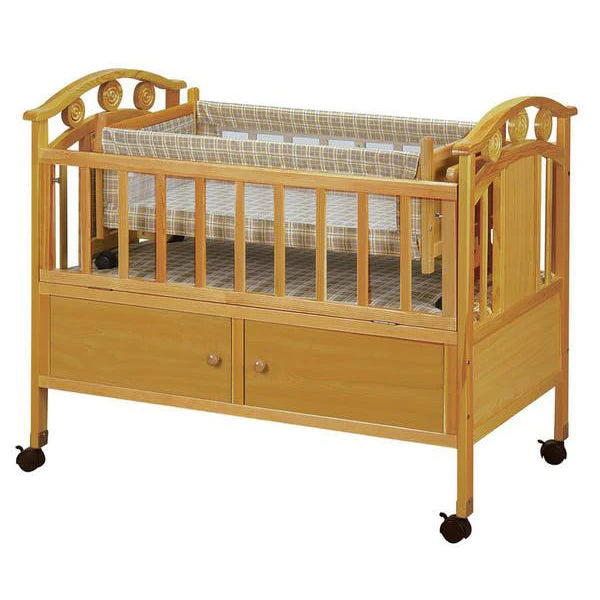 Baby 2 in 1 Wooden Cot Bed