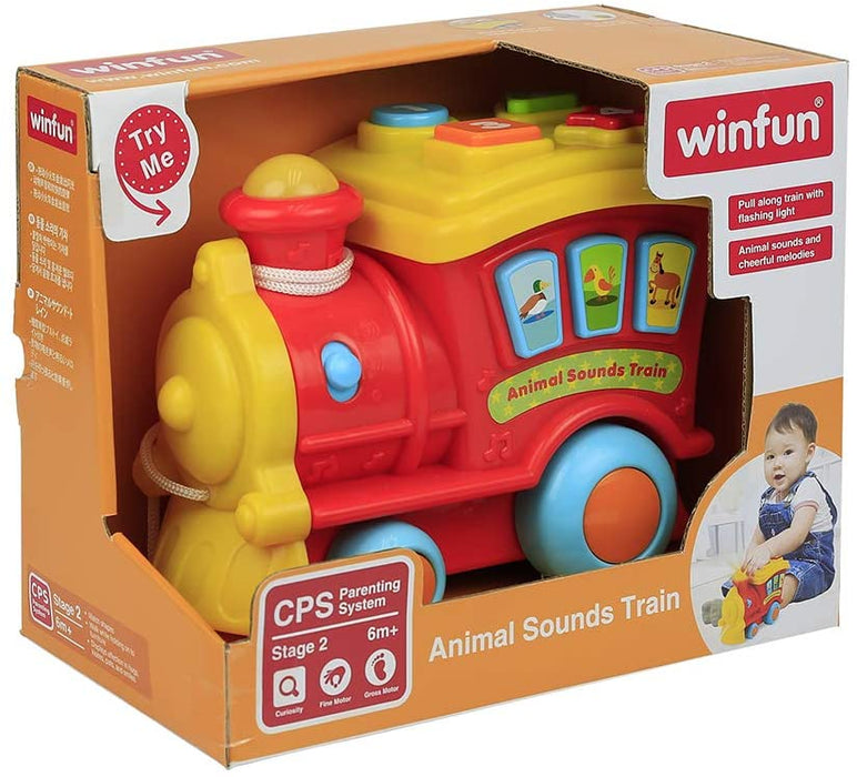 WINFUN Train Animal Sounds Yellow Assorted Colour/Model