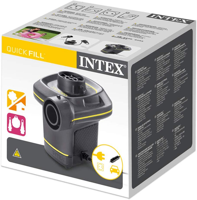 Intex 66634 Portable Electric Air Pump For Mattress And Inflatables