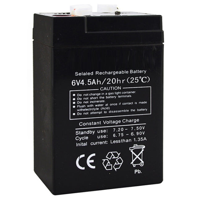 Sealed Rechargeable Battery 6V 4.5AH