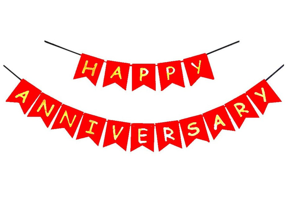 Happy Anniversary Bunting Flags