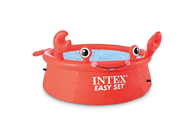 Intex - 26100 Happy Crab Easy Set Above Ground Pool 6 Feet