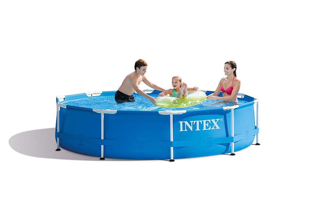 Intex Metal Frame Pool 10 Feet Width 2.5 Feet Depth-28200