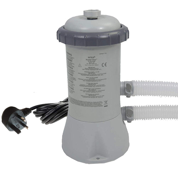Intex 28604 530 GPH 220 - 240 V Cartridge Filter Pump - Grey