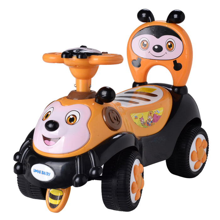 Bee Theme Musical Push Car for Kids
