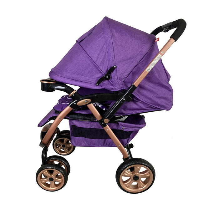 Junior Baby Stroller with Tray Purple