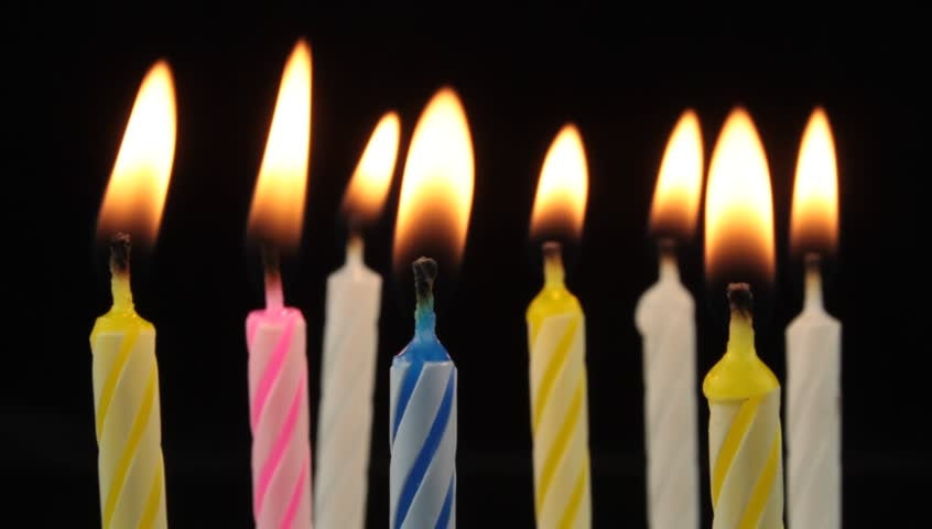 Multi Color Birthday Candle Pack of 60