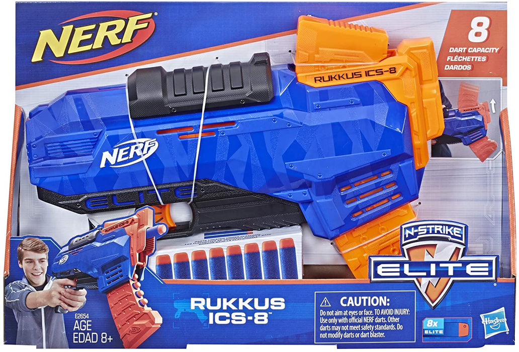 NERF Strike Elite Rukkus ICS-8 Play Toy E2654