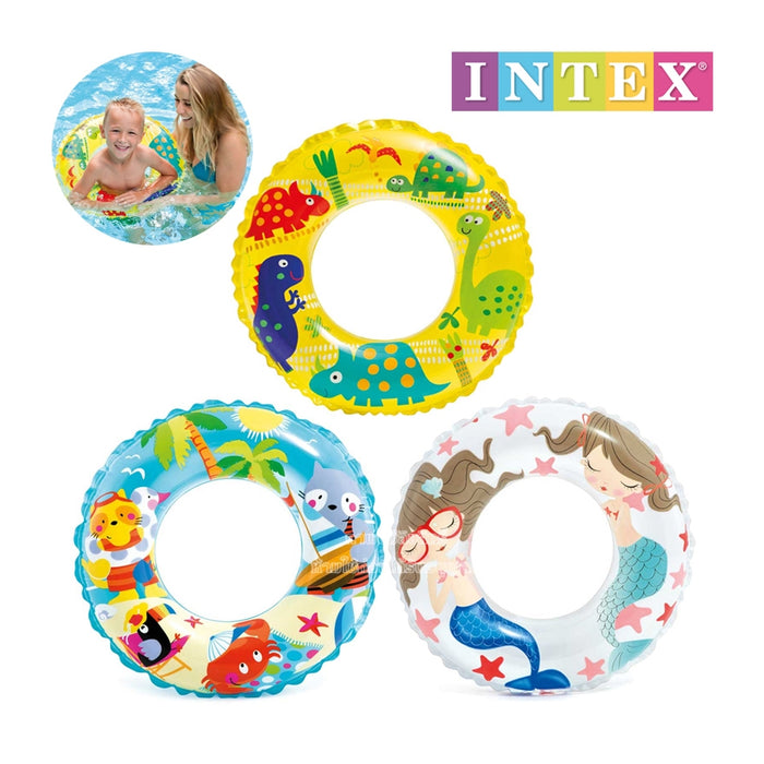 Intex Recreation Vivid Print Pool Ring, Assorted Designs