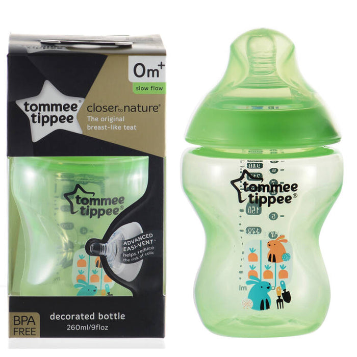 Tommee Tippee Tinted Feeding Bottle 260ml - Green
