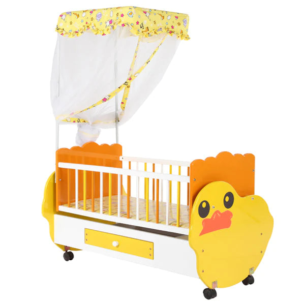 Duck Theme Baby Wooden Cot