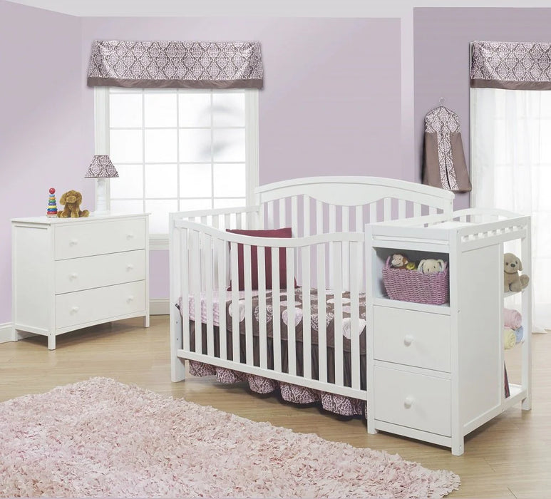 Baby Wooden Cot With Changer Table