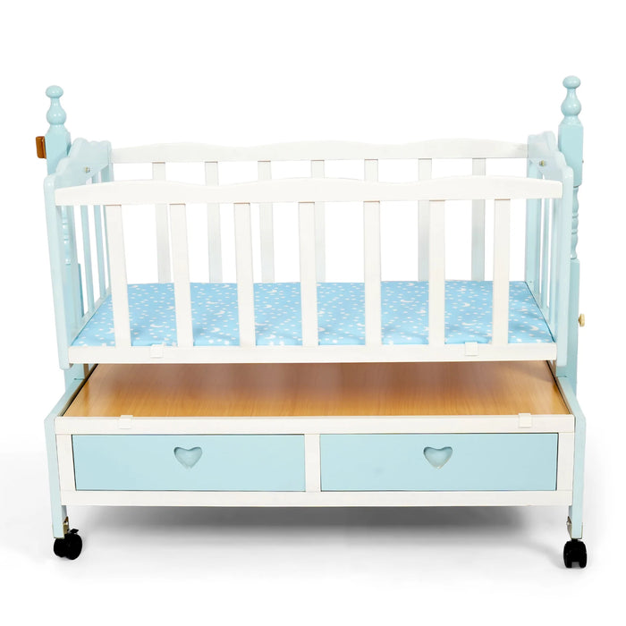 Junior Moveable Wooden Baby Cot